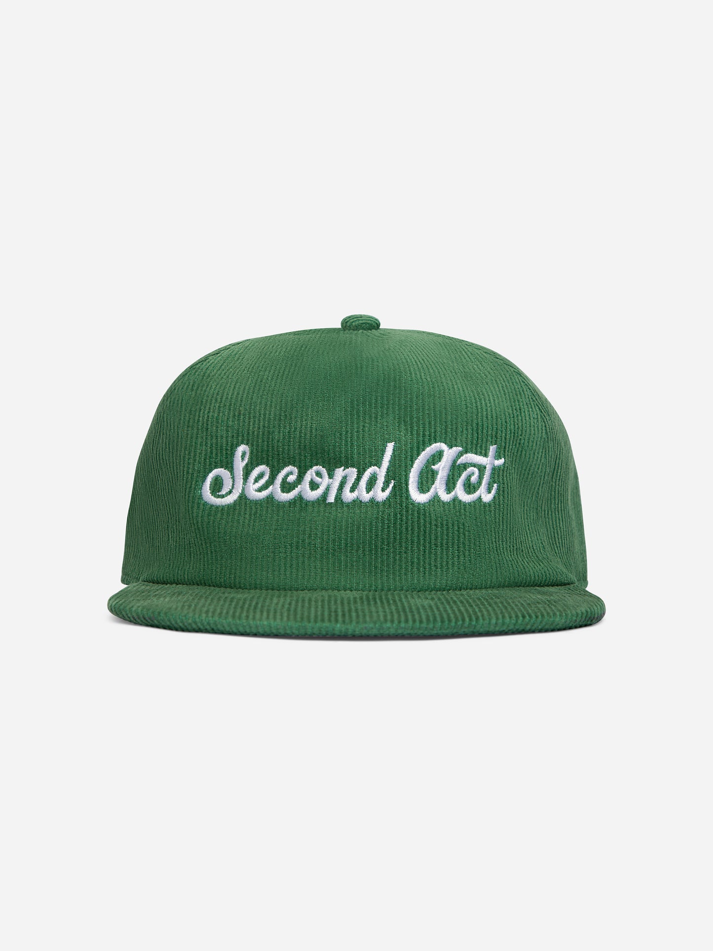 Spruce Green Corduroy Script Snapback