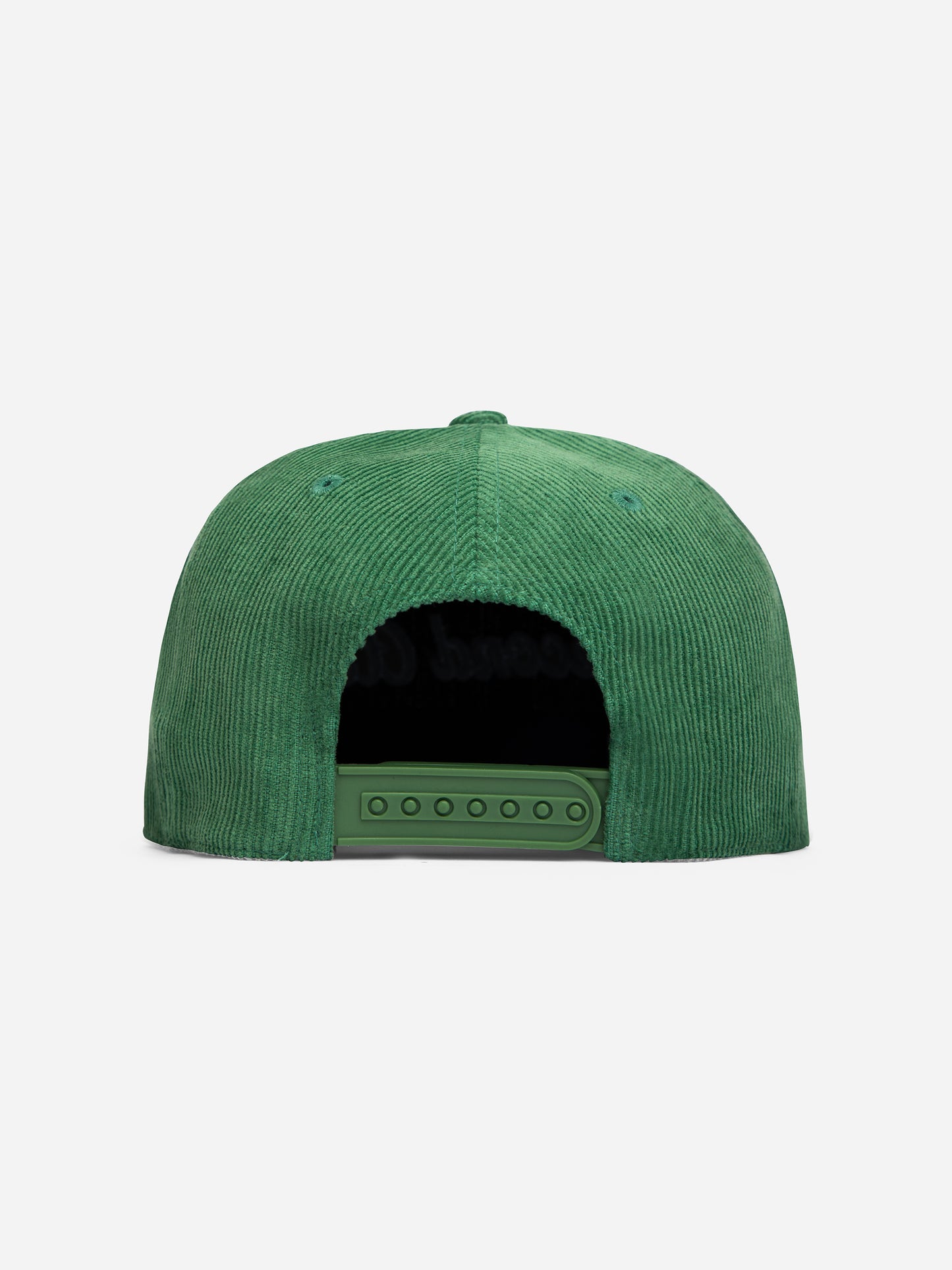 Spruce Green Corduroy Script Snapback