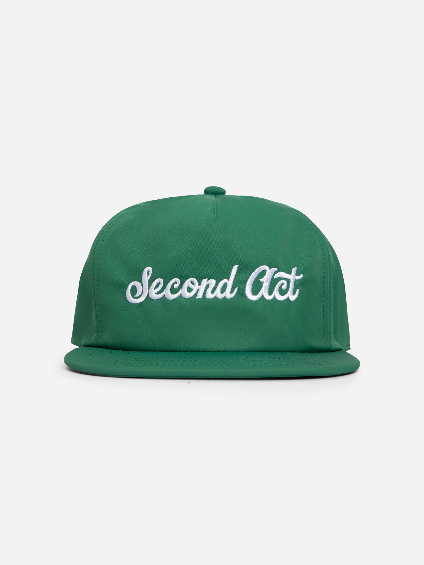 Pine Green Nylon Snapback