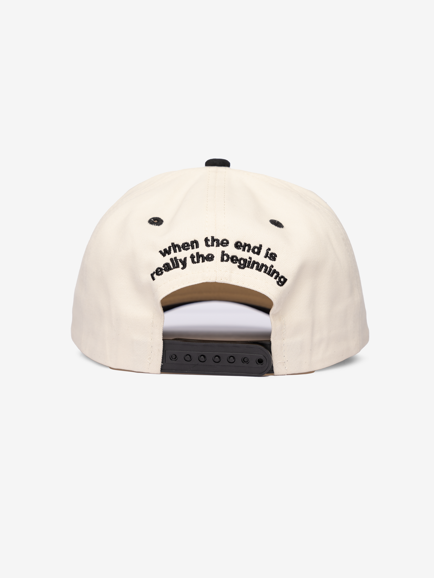 Black Suede & Cotton Logo Hat