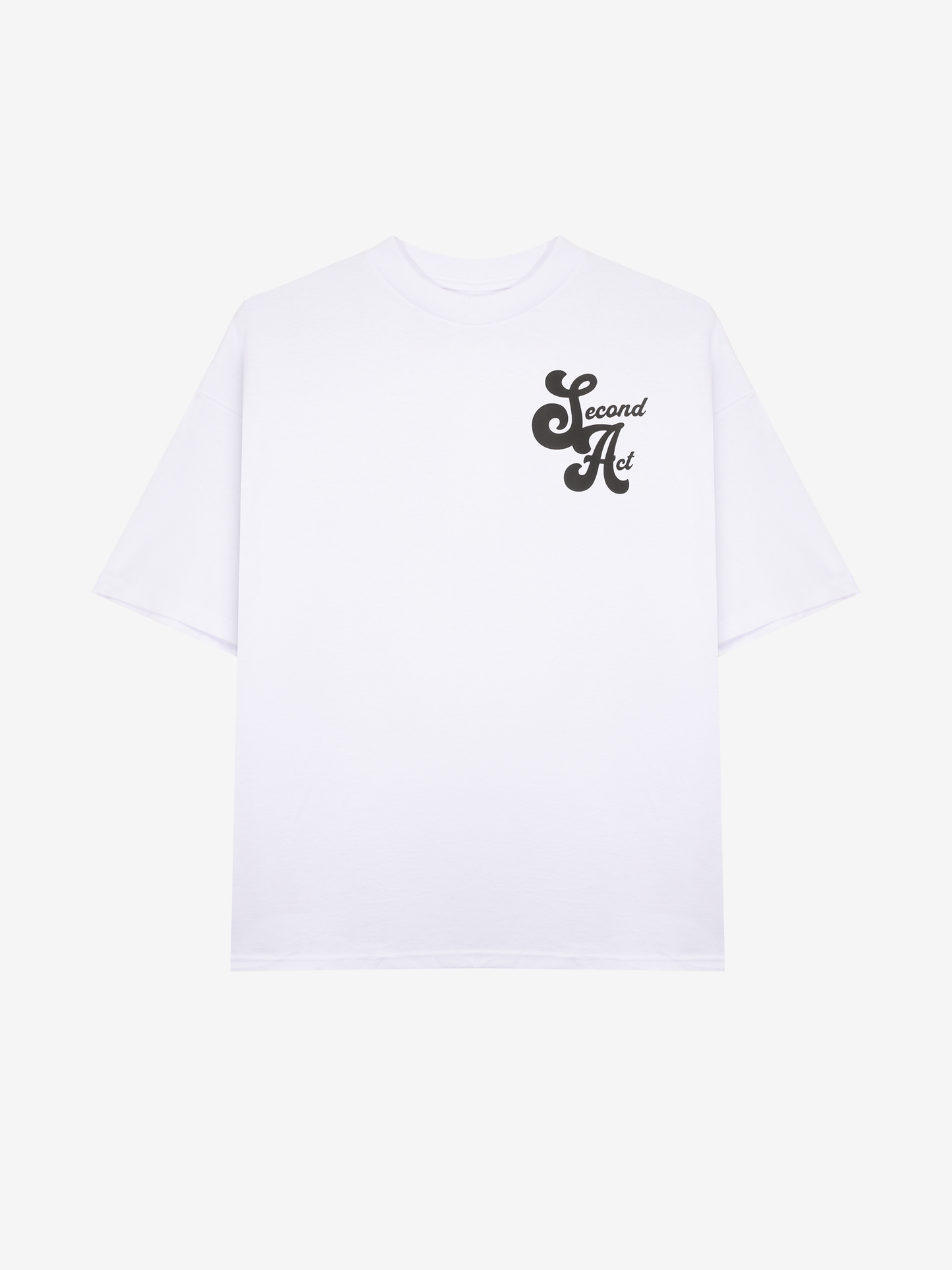 Short Sleeve White & Black Logo T-shirt