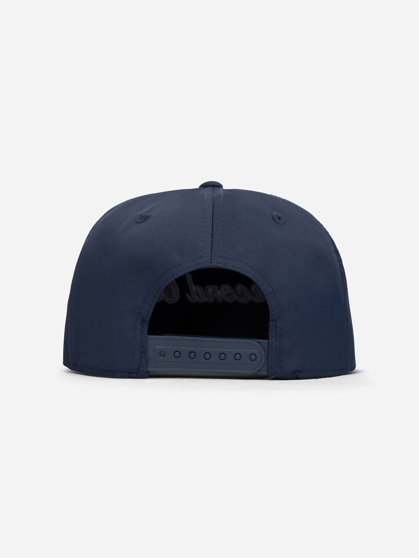 Navy Blue Nylon Script Snapback