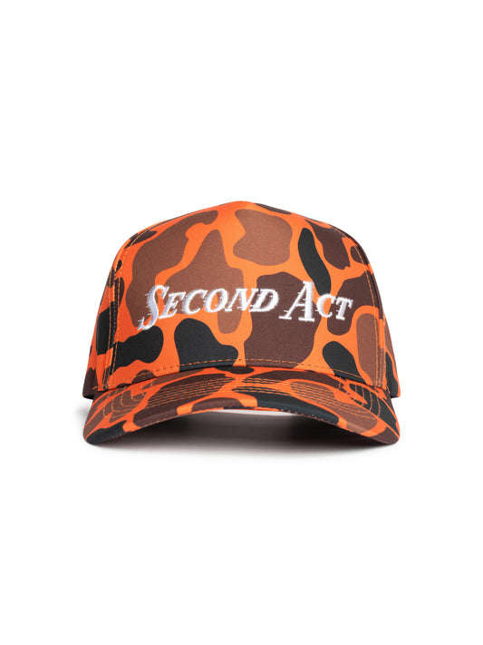 Orange Duck Camo Logo Hat