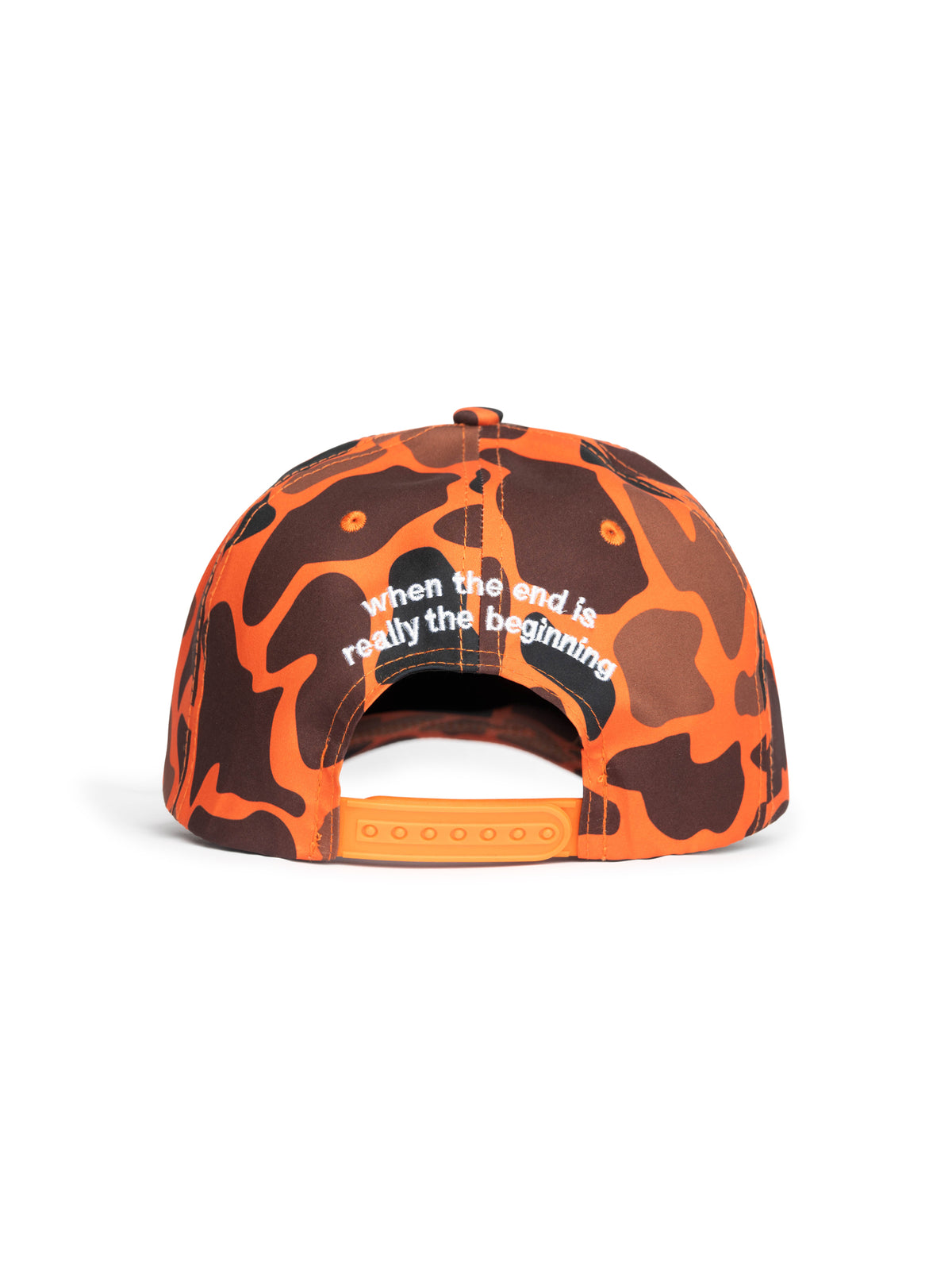 Orange Duck Camo Logo Hat