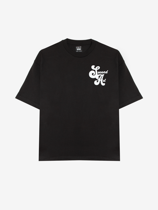 Short Sleeve Black & White Logo T-shirt