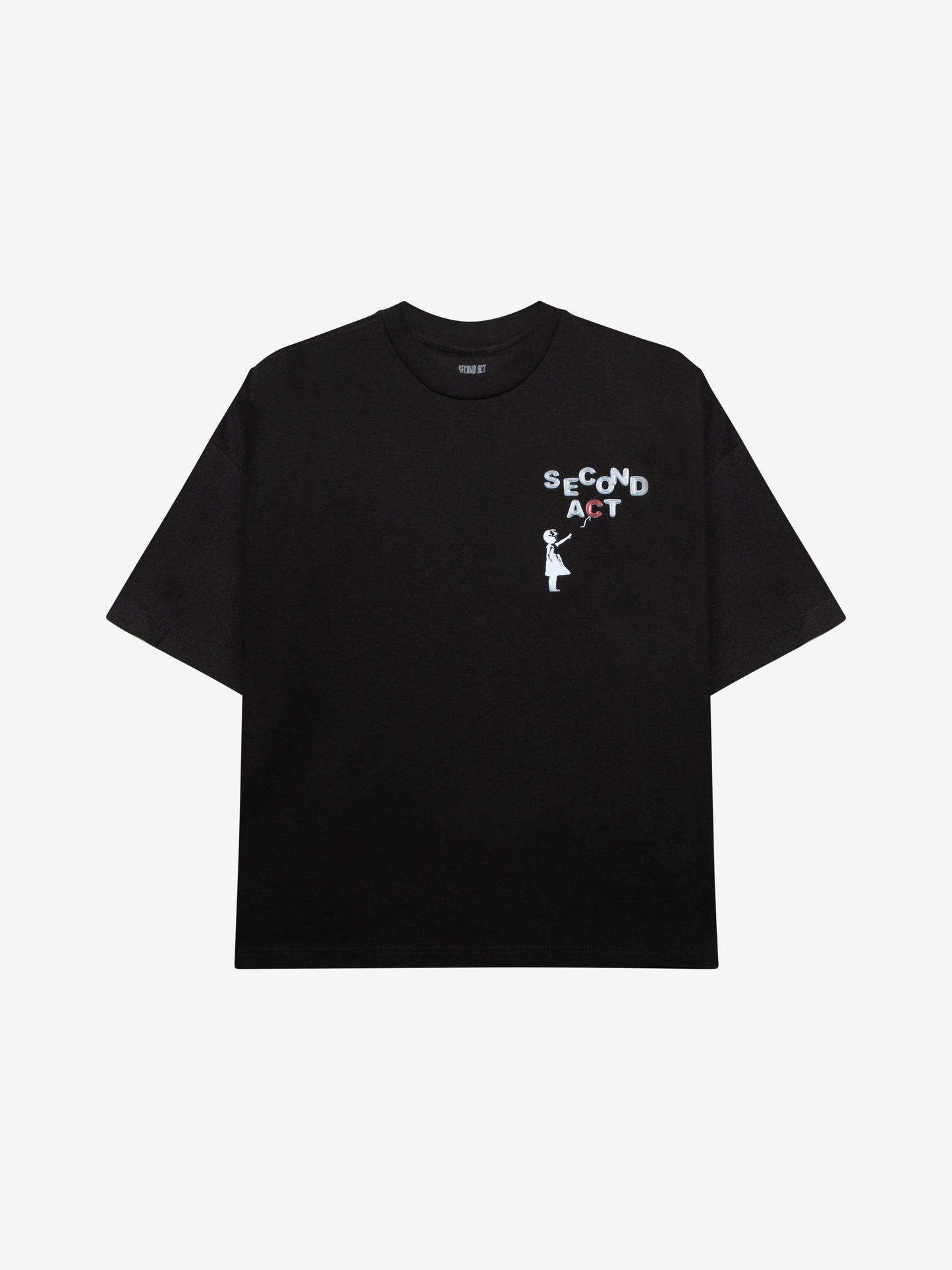 Balloon Girl Black Tee