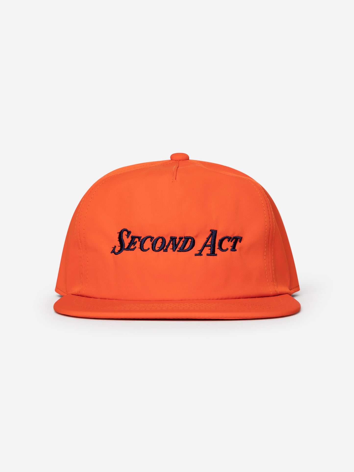 Orange and Navy Blue Nylon 5 Panel